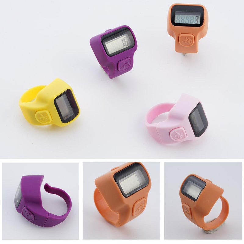 Electronic Finger Counter,5-Digit Number Count Clicker Mini LCD Digital Display Hand Tally Counter,Digital Handheld Tally Counter, Counting for Golf, Goods Counting, Lap, Knitting (White) - Image 3